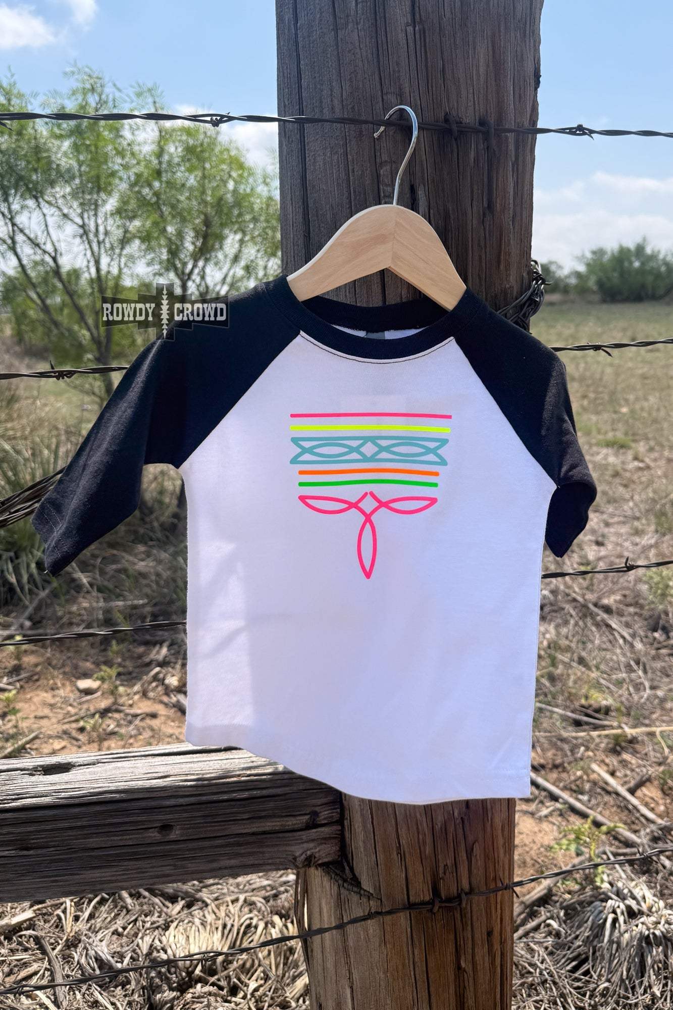 DS KIDS Neon Boot Stitch Raglan