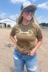 DS BROWN Leopard Bit Tee