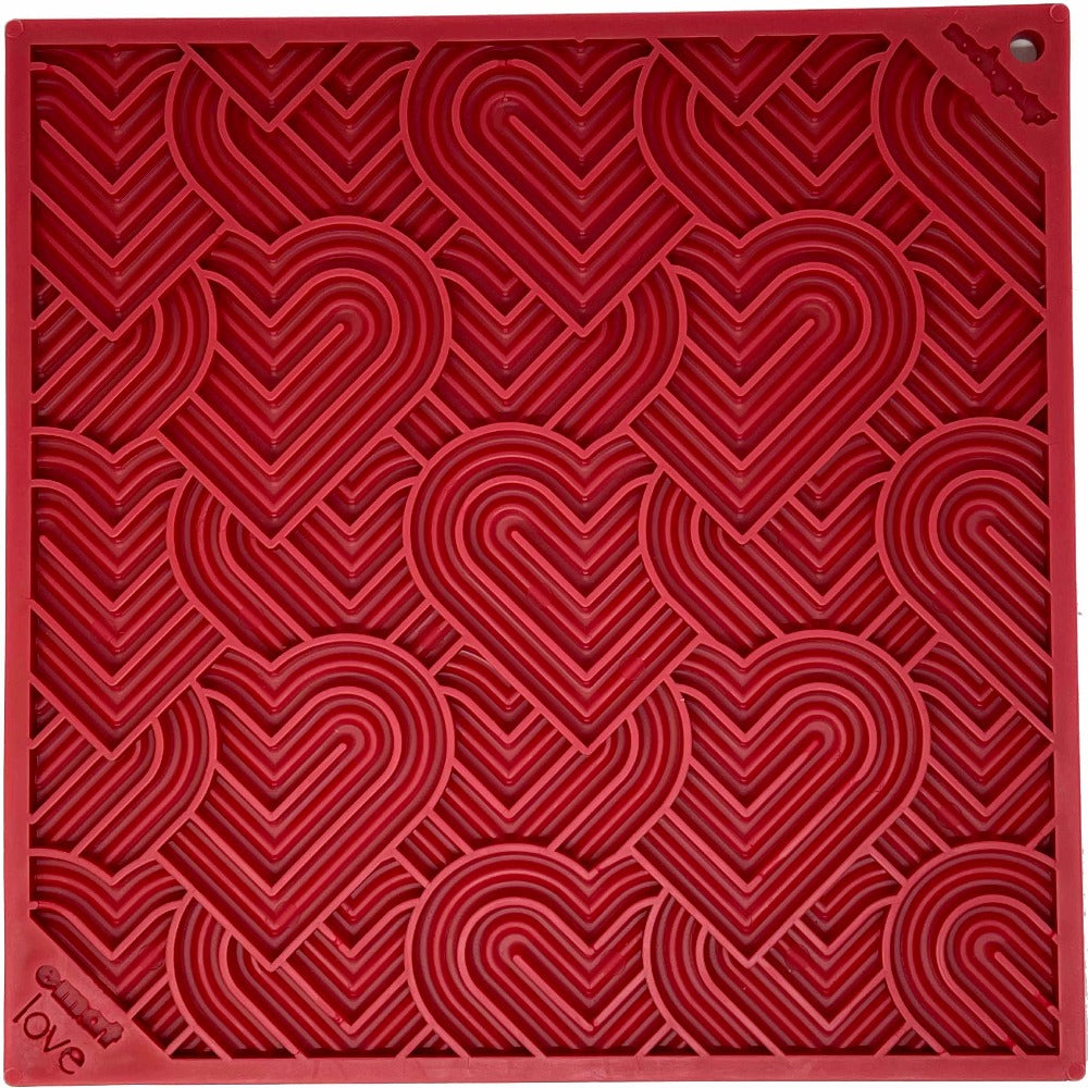 Love eMat - Enrichment Lick Mat for Dogs and Cats| Heart Design | SodaPup - SodaPup/True Dogs, LLC - Flyclothing LLC