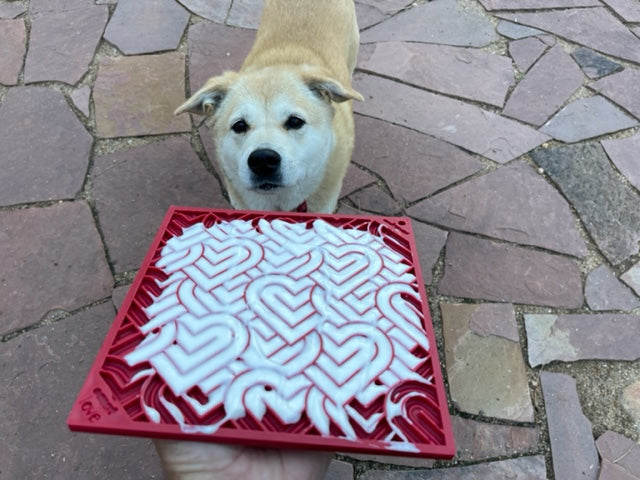 Love eMat - Enrichment Lick Mat for Dogs and Cats| Heart Design | SodaPup - SodaPup/True Dogs, LLC - Flyclothing LLC