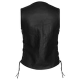 Venus - Ladies Full Length Leather Vest - GoLeather - Flyclothing LLC