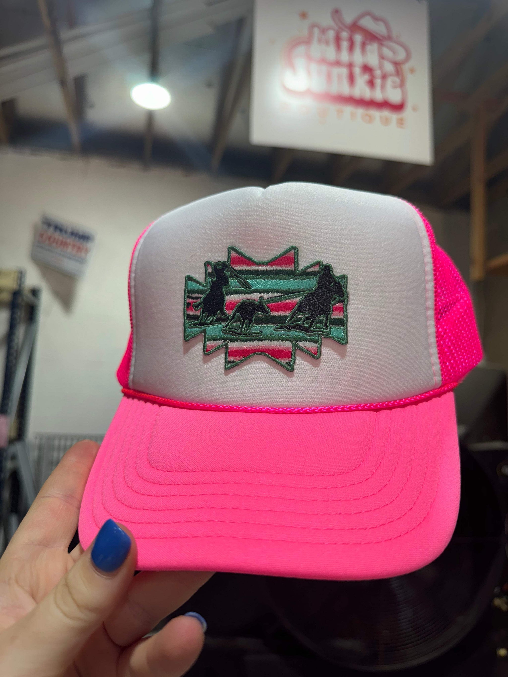 Aztec Roper Patch Trucker Hat - Wild Junkie - Flyclothing LLC