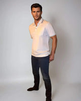Pocket Polo Shirt - White - Buki - Flyclothing LLC
