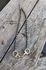 DS Gold Buckle Bit Necklace