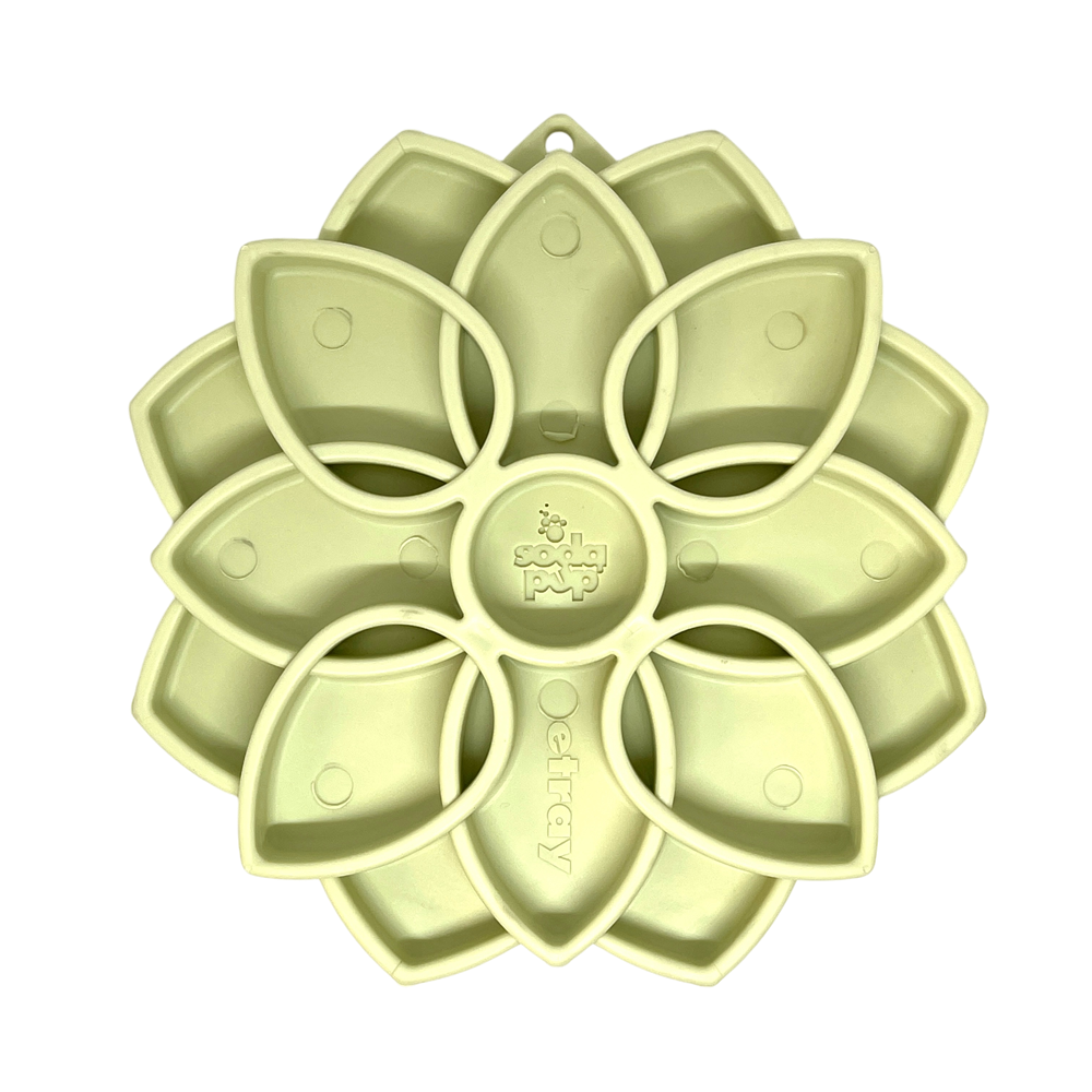 Mandala Softie eTray Shallow Slow Feeder Dog Bowl with Suction Cups | USA Made - SodaPup/True Dogs, LLC - Flyclothing LLC