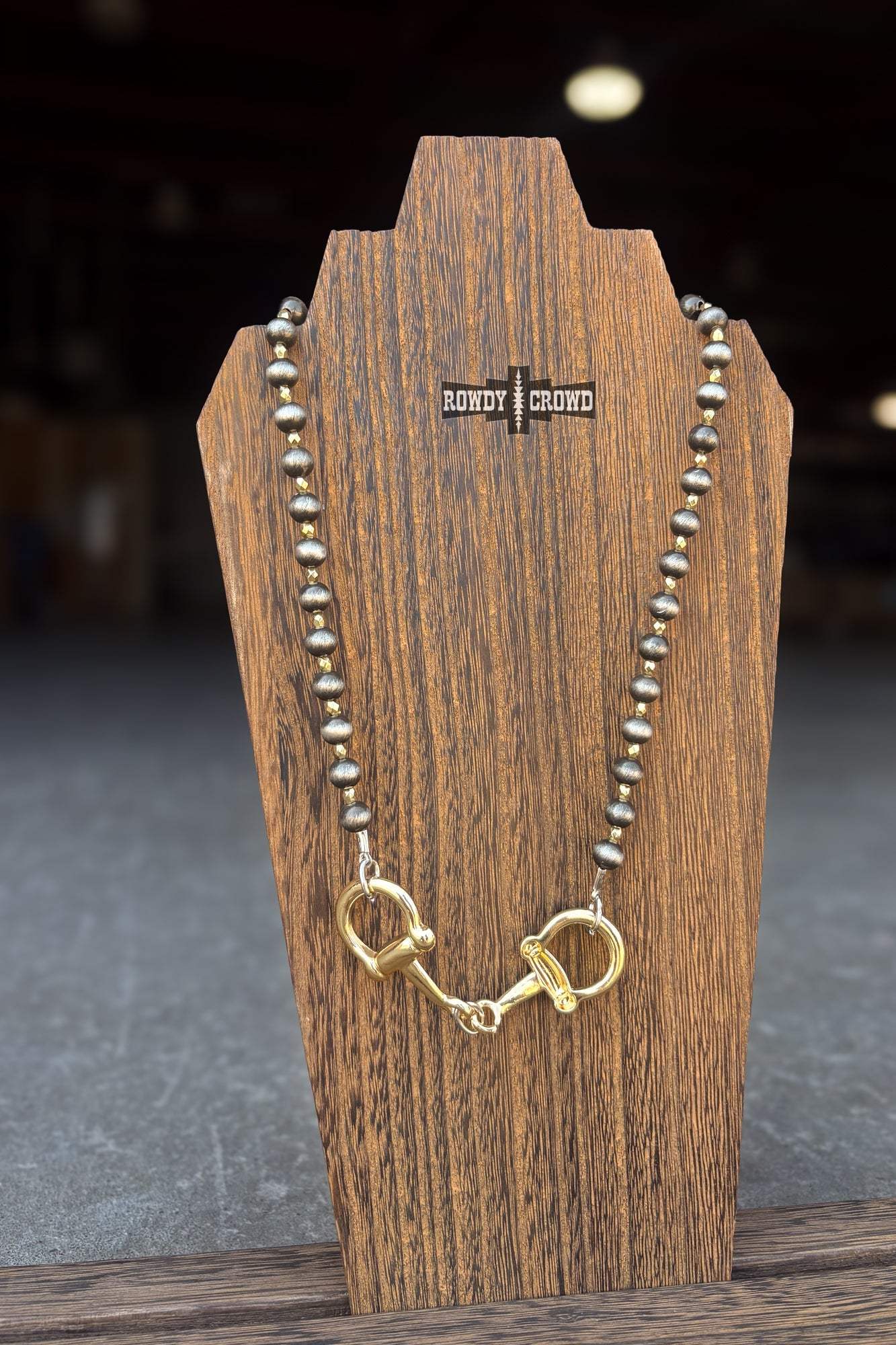 DS Gold Buckle Bit Necklace