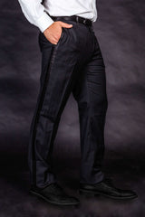The Classics | Black Tuxedo Pants - Shinesty - Flyclothing LLC