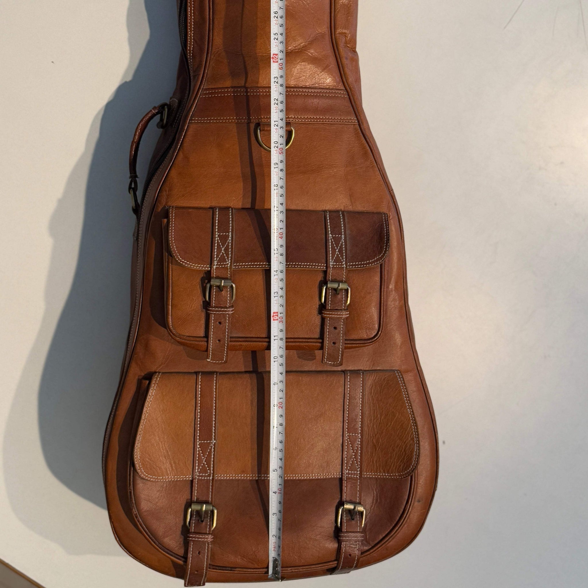 Personalized Leather Guitar Case - Classy Leather Bags - Flyclothing LLC