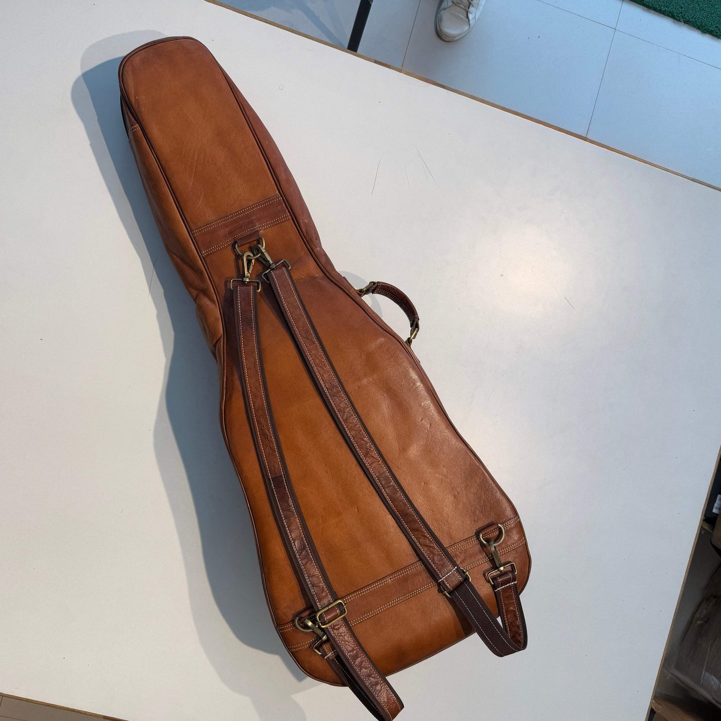 Personalized Leather Guitar Case - Classy Leather Bags - Flyclothing LLC