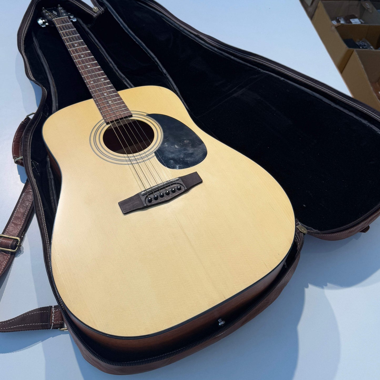 Personalized Leather Guitar Case - Classy Leather Bags - Flyclothing LLC