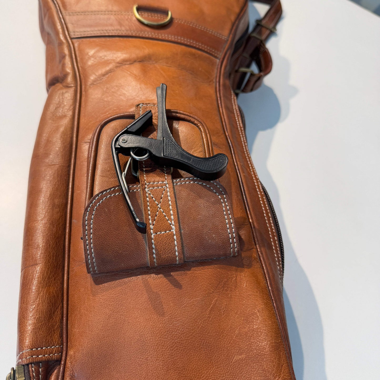 Personalized Leather Guitar Case - Classy Leather Bags - Flyclothing LLC