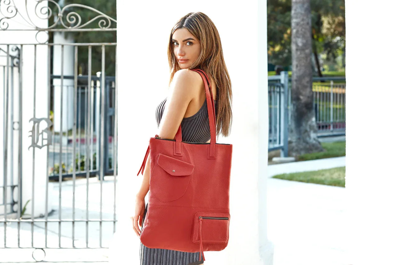 Fold n Hold Tote - Kiko Leather - Flyclothing LLC