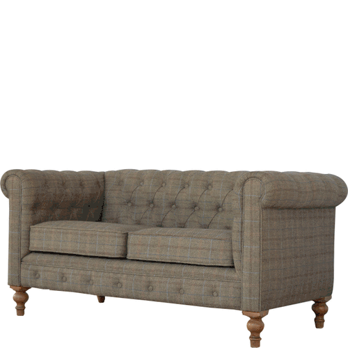 Multi Tweed 2 Seat Chesterfield - Artisan Furniture - Flyclothing LLC
