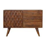 Carved Chestnut Sideboard - Artisan Furniture