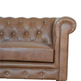 Buffalo Leather Chesterfield - Artisan Furniture - Flyclothing LLC
