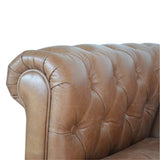 Buffalo Leather Chesterfield - Artisan Furniture - Flyclothing LLC