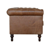 Buffalo Leather Chesterfield - Artisan Furniture - Flyclothing LLC