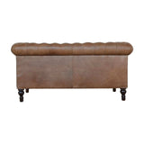 Buffalo Leather Chesterfield - Artisan Furniture - Flyclothing LLC