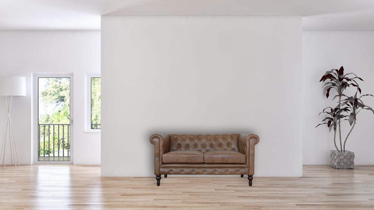 Buffalo Leather Chesterfield - Artisan Furniture - Flyclothing LLC