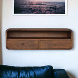 Floating Chestnut Open Console - Artisan Furniture - Flyclothing LLC