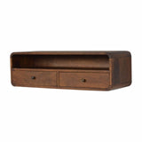 Floating Chestnut Open Console - Artisan Furniture - Flyclothing LLC