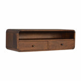 Floating Chestnut Open Console - Artisan Furniture