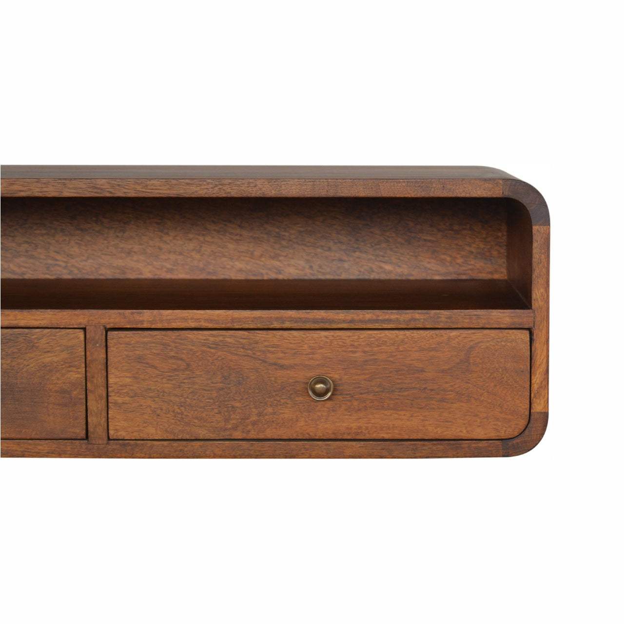Floating Chestnut Open Console - Artisan Furniture - Flyclothing LLC