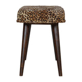 Leopard Print Deep Button Bench - Artisan Furniture - Flyclothing LLC