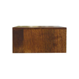 Floating Chestnut Brass Bedside - Artisan Furniture - Flyclothing LLC