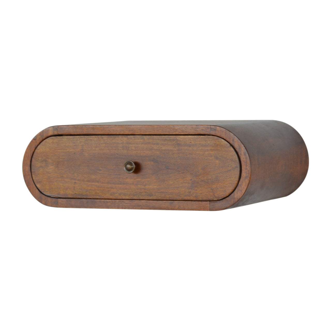 Wall Mounted Round Chestnut Bedside - Artisan Furniture - Flyclothing LLC
