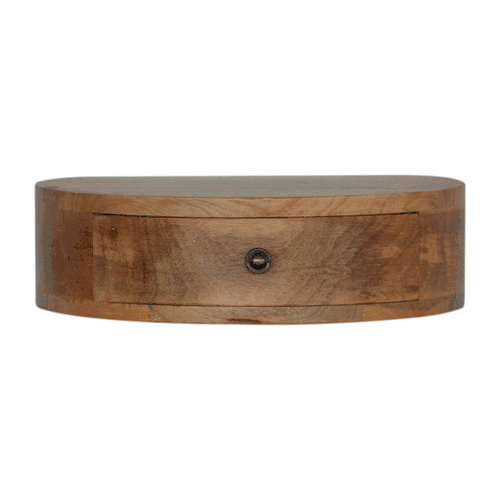 Wall Mounted Rounded Bedside - Artisan Furniture - Flyclothing LLC