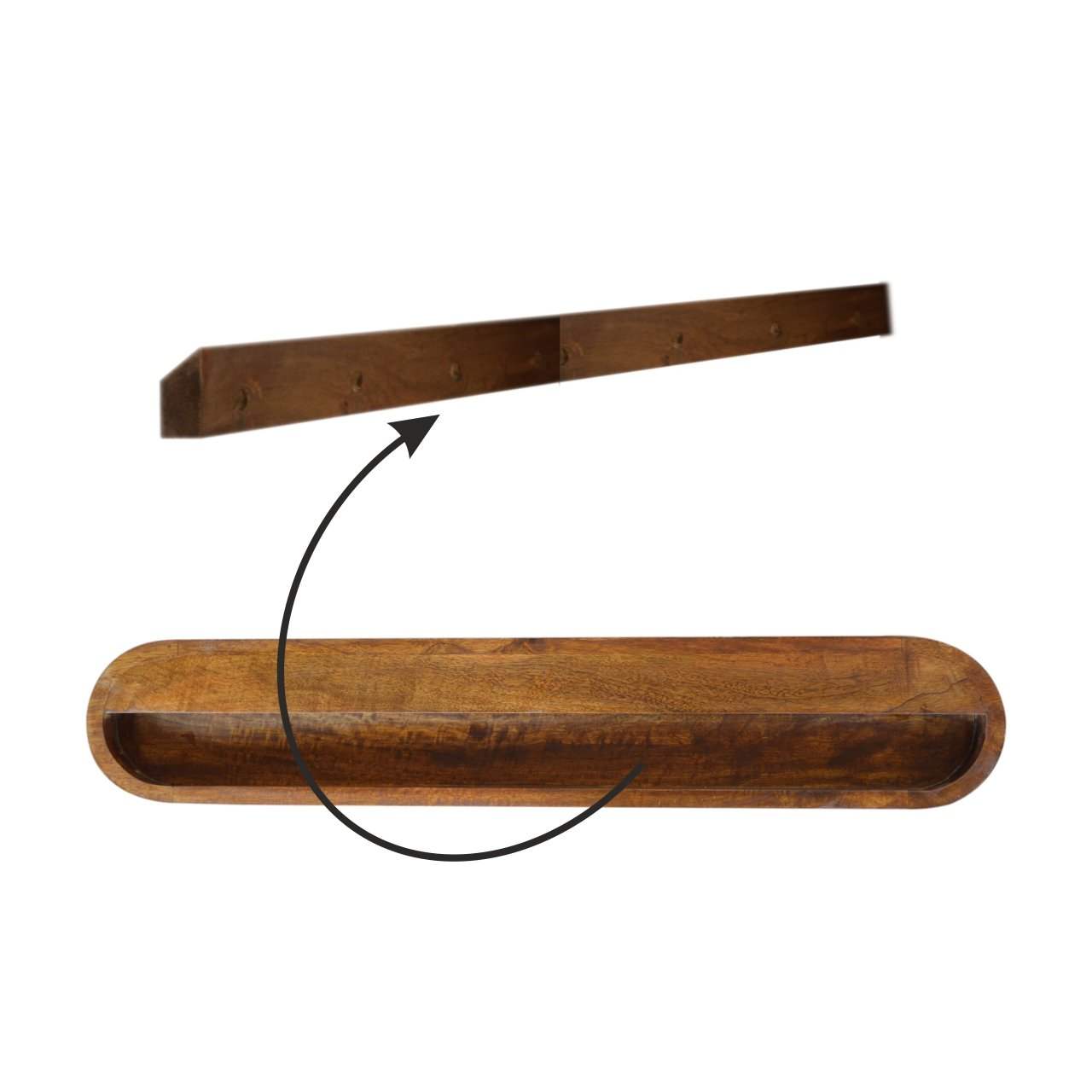 Floating Chestnut London Console - Artisan Furniture - Flyclothing LLC