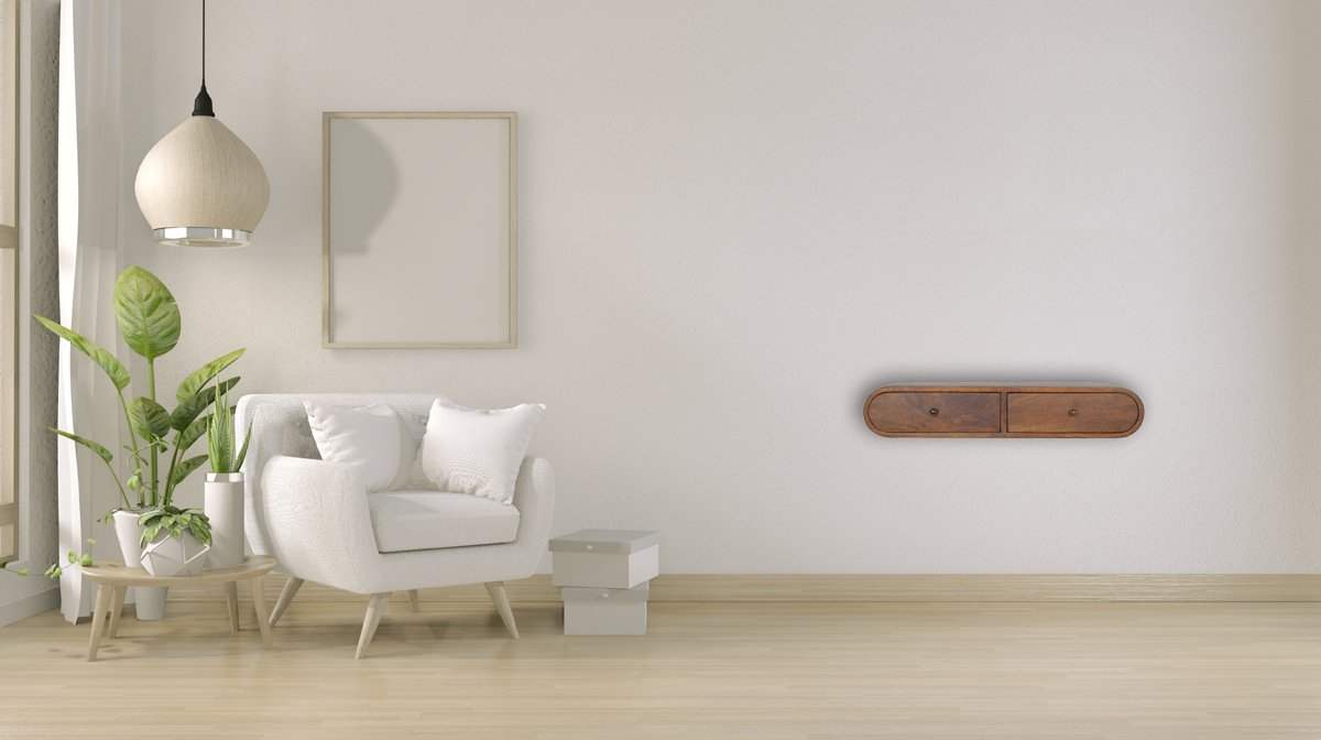 Floating Chestnut London Console - Artisan Furniture - Flyclothing LLC