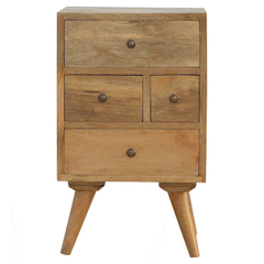 Nordic Style 4 Drawer Multi Bedside - Artisan Furniture