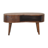 Chestnut Wave Coffee Table - Artisan Furniture - Flyclothing LLC