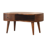 Chestnut Wave Coffee Table - Artisan Furniture - Flyclothing LLC