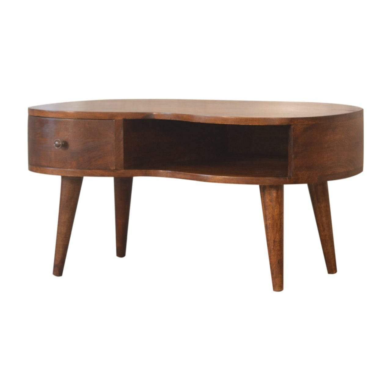 Chestnut Wave Coffee Table - Artisan Furniture - Flyclothing LLC