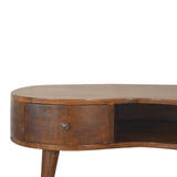 Chestnut Wave Coffee Table - Artisan Furniture - Flyclothing LLC