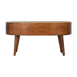 Chestnut Wave Coffee Table - Artisan Furniture - Flyclothing LLC