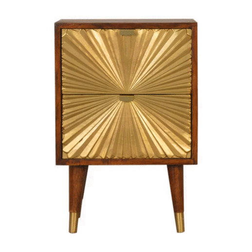 Artisan Manila Gold Nightsand - Artisan Furniture - Flyclothing LLC