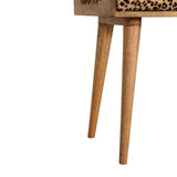 Artisan Leopard Velvet Tray Style Footstool - Artisan Furniture - Flyclothing LLC