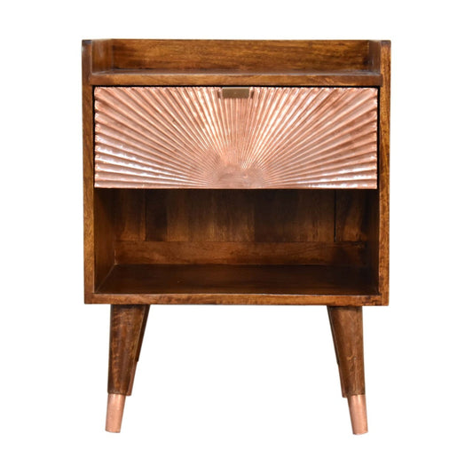 Artisan Manila Copper 1 Drawer Nightsand - Artisan Furniture