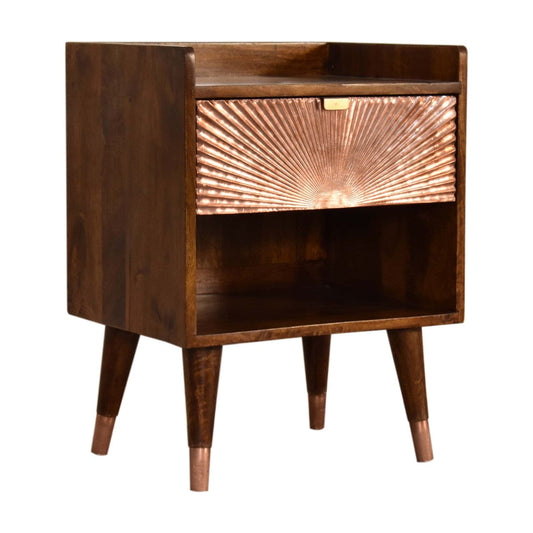 Artisan Manila Copper 1 Drawer Nightsand - Artisan Furniture