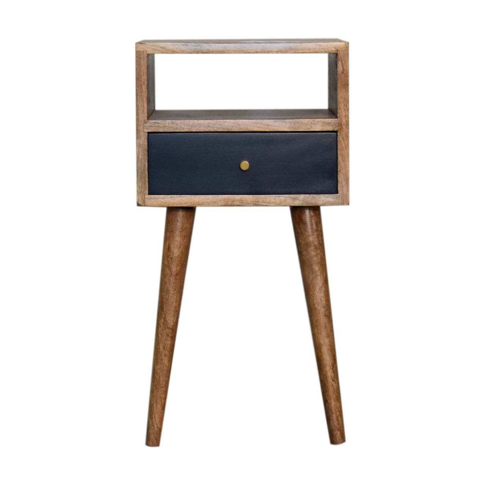 Mini Navy Blue Hand Painted Bedside - Artisan Furniture - Flyclothing LLC