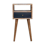 Mini Navy Blue Hand Painted Bedside - Artisan Furniture - Flyclothing LLC