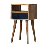 Mini Navy Blue Hand Painted Bedside - Artisan Furniture - Flyclothing LLC