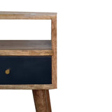 Mini Navy Blue Hand Painted Bedside - Artisan Furniture - Flyclothing LLC