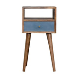Mini Blue Hand Painted Bedside - Artisan Furniture - Flyclothing LLC