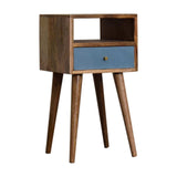 Mini Blue Hand Painted Bedside - Artisan Furniture - Flyclothing LLC