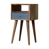 Mini Blue Hand Painted Bedside - Artisan Furniture - Flyclothing LLC